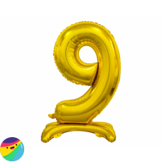 Folija Balon Samostoječi 74cm - Št. 9 Zlate barve